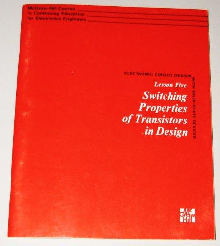 Book Switching Properties Of Transistors In Design (mcgraw-hill Course In Continuing Education For Electrical Engineers, Lesson 5) free