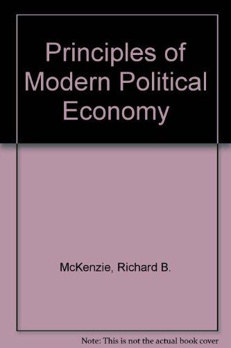 Book Modern political economy: An introduction to economics free
