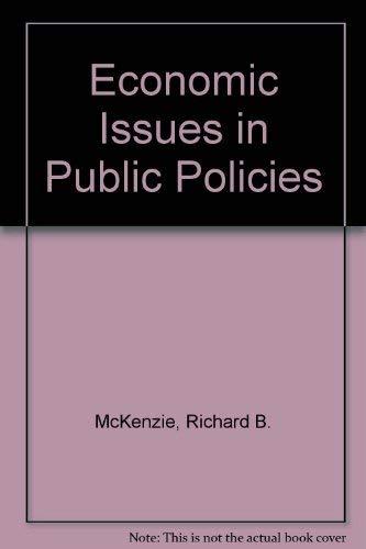 Book Economic issues in public policies free