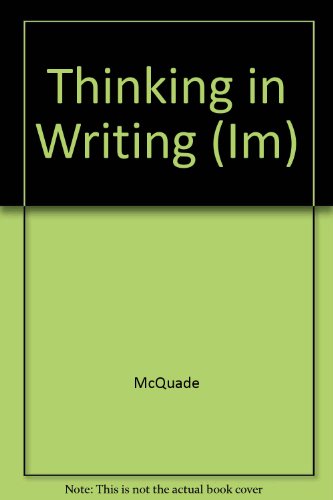 Book Instructors Manual To Accompany Thinking In Writing- Rhetorical Patterns And Critical Response, 4th free
