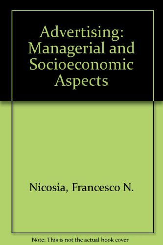 Book Advertising, Management, and Society: A Business Point of View. free