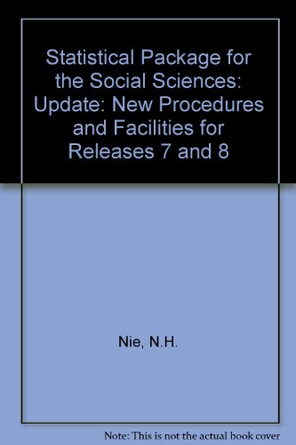 Book Spss Update : New Procedures And Facilities For Releases 7 And 8 free
