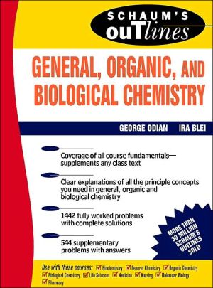 Book Schaum's Outline Of General, Organic and Biological Chemistry free