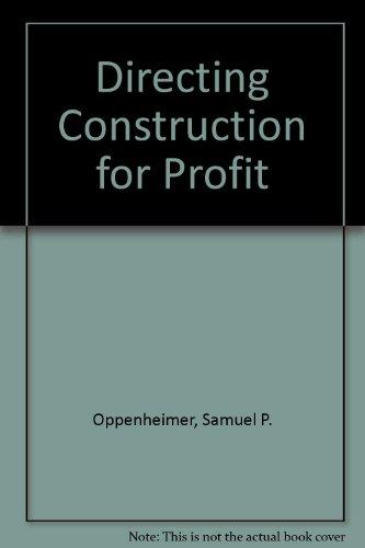 Book Directing construction for profit;: Business aspects of contracting free