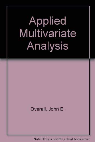 Book Applied multivariate analysis (McGraw-Hill series in psychology) free