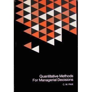 Book Quantitative methods for managerial decisions free
