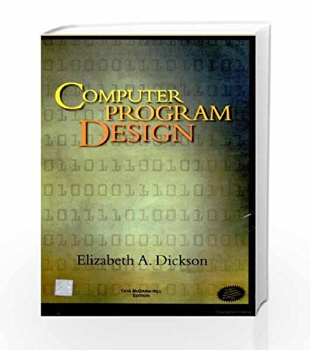 Book Computer Program Design free