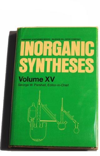 Book Inorganic Syntheses, Vol. 15 free