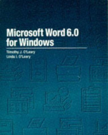Book Microsoft Word 6.0 For Windows (the Mcgraw-hill Microcomputing System Series) free