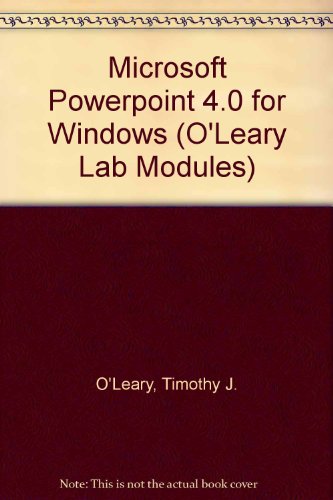 Book Microsoft Powerpoint 4.0 (O'Leary Series) free