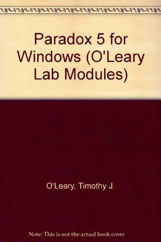 Book Paradox 5.0 Windows (o'leary Series) free