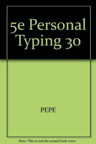 Book Personal Typing Thirty free
