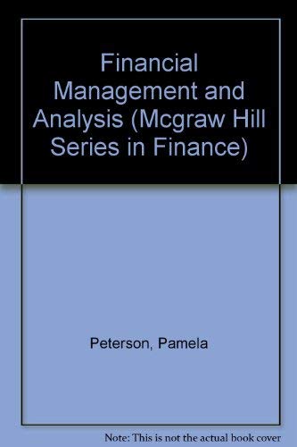 Book Financial Management and Analysis (MCGRAW HILL SERIES IN FINANCE) free