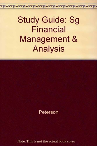Book Study Guide to Accompany Financial Management and Analysis free