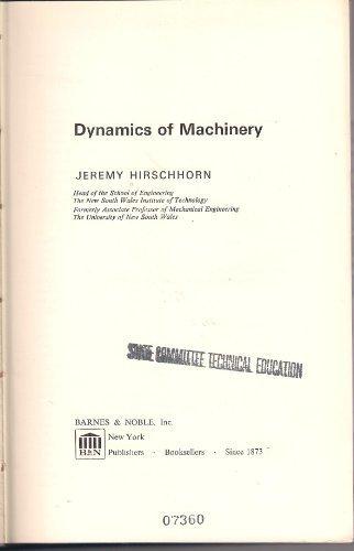 Book Dynamics Of Machinery free