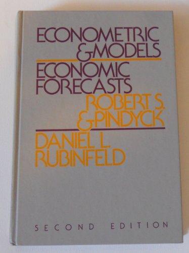 Book Econometric models and economic forecasts free