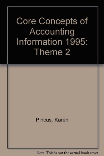 Book Core Concepts of Accounting Information 1995: Theme 2 (Core Concepts of Accounting Information, 1994-1995 Edition () free