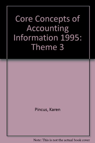 Book Core Concepts Of Accounting Information 1995: Theme 3 (core Concepts Of Accounting Information, 1994-1995 Edition () free
