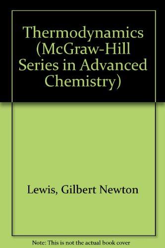 Book Thermodynamics (MCGRAW HILL SERIES IN ADVANCED CHEMISTRY) free