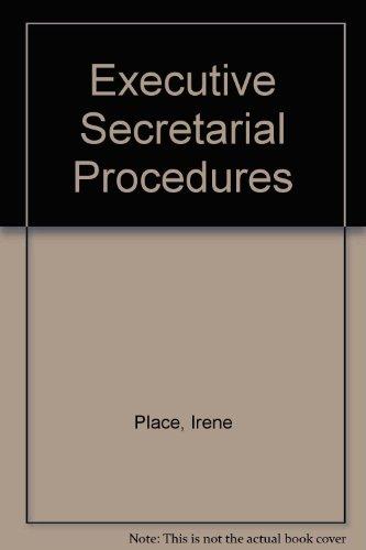 Book Executive Secretarial Procedures free