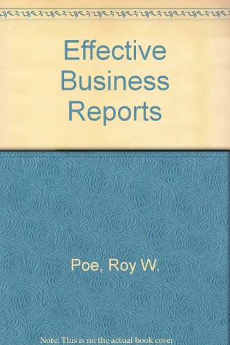 Book Effective Business Reports free