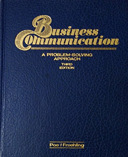 Book Business communication: A problem-solving approach free