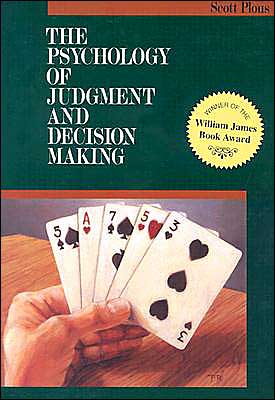 Book The Psychology of Judgment and Decision Making (McGraw-Hill Series in Social Psychology) free