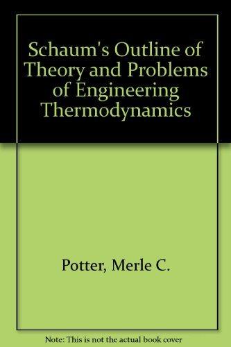 Book Schaum's Outline of Theory and Problems of Engineering Thermodynamics (Schaum's Outline Series) free