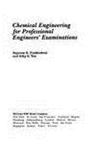 Book Chemical Engineering for Professional Engineers' Examinations free