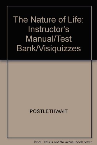 Book The Nature Of Life: Instructor's Manual/test Bank/visiquizzes free