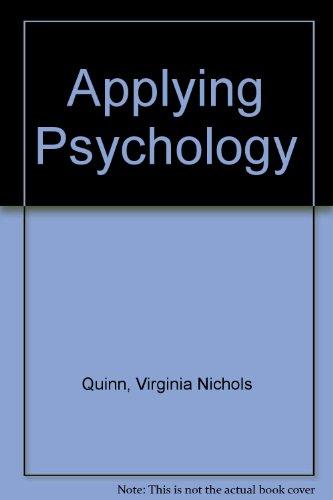 Book Applying Psychology free