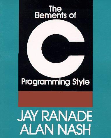 Book The Elements of C Programming Style free