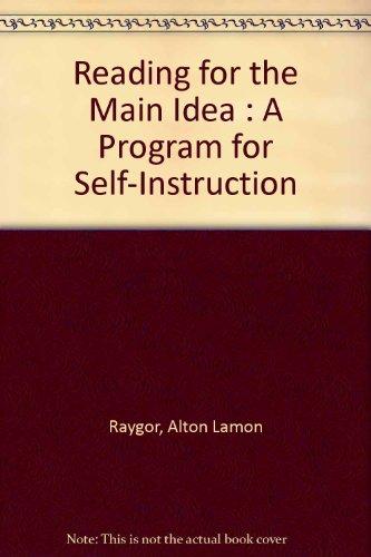 Book Reading For The Main Idea (mcgraw-hill Basic Skills System) free