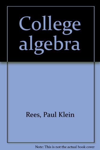 Book College algebra free