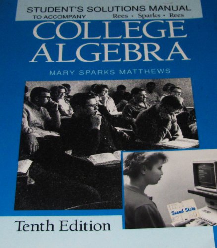 Book College Algebra (Student Solutions Manual) free