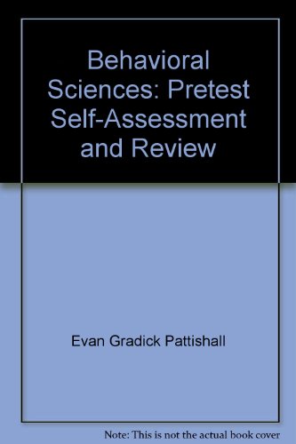 Book Behavioral Sciences: Pretest Self-assessment And Review free