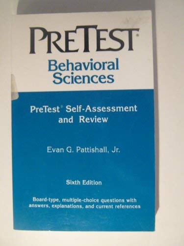 Book Behavioral Sciences: Pretest Self Assessment and Review free