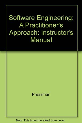 Book Software Engineering: A Practitioner's Approach: Instructor's Manual free