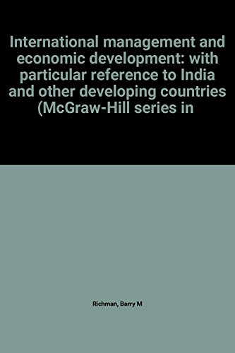 Book International management and economic development: with particular reference to India and other developing countries (McGraw-Hill series in management) free