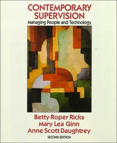 Book Contemporary Supervision: Managing People and Technology (MCGRAW HILL SERIES IN MANAGEMENT) free
