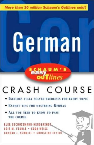Book Schaum's Easy Outline of German (Schaum's Easy Outlines) free