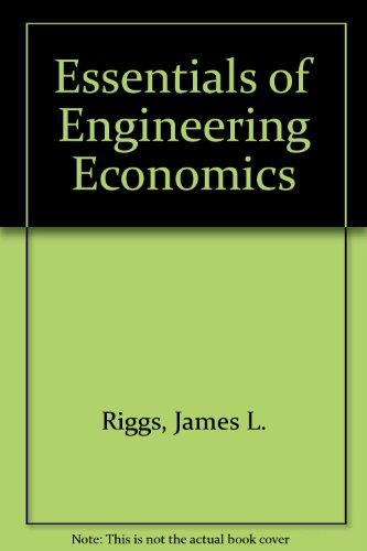 Book Essentials Of Engineering Economics (mcgraw-hill Series In Industrial Engineering And Management Science) free