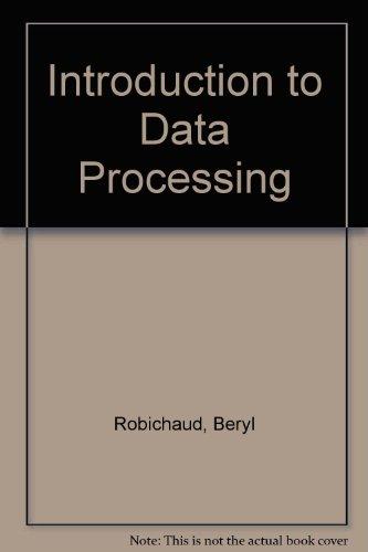 Book Introduction to Data Processing free