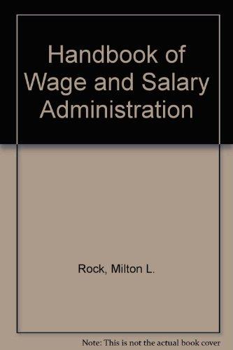 Book Handbook of wage and salary administration free