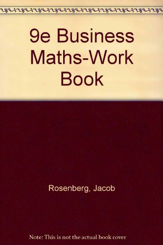 Book Workbook For Business Mathematics free