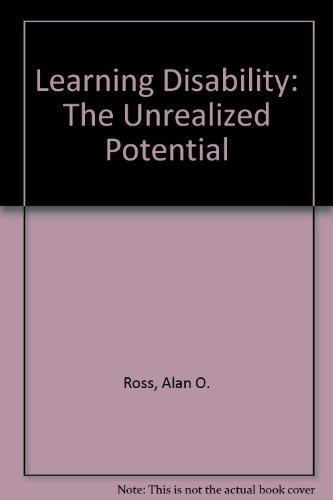 Book Learning Disability: The Unrealized Potential free