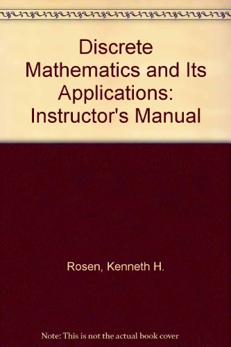 Book Instructor's resource guide for discrete mathematics and its applications free