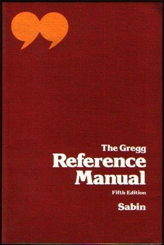 Book The Gregg Reference Manual, 5th ed free