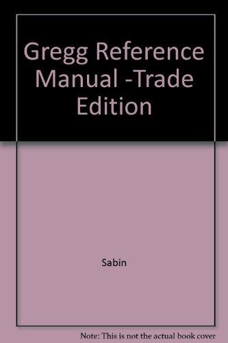 Book Gregg Reference Manual free