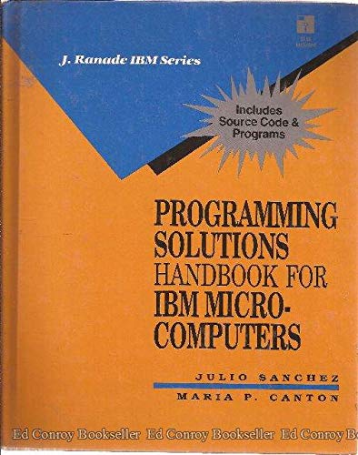 Book Programming Solutions Handbook for IBM Microcomputers (J RANADE IBM SERIES) free